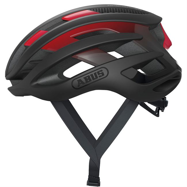 Abus AirBreaker cykelhjelm - Black Red 52-58 cm.