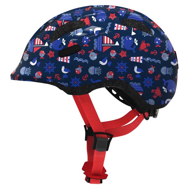 Abus Smiley 2.1 cykelhjelm - Blue Maritim 50-55 cm.