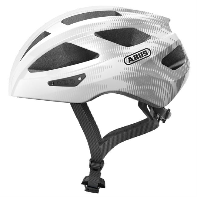 Abus Macator - White Silver 51-55 cm.