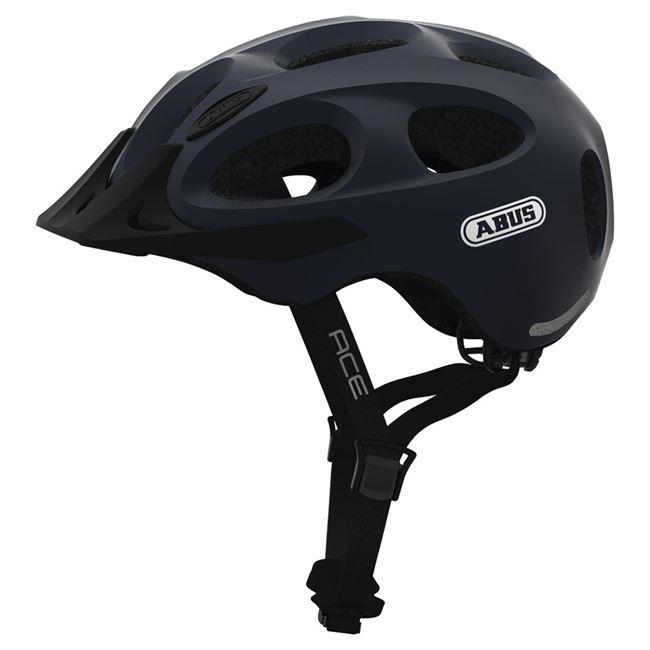 Abus Youn-I ACE cykelhjelm - Metallic Blue 52-57 cm.