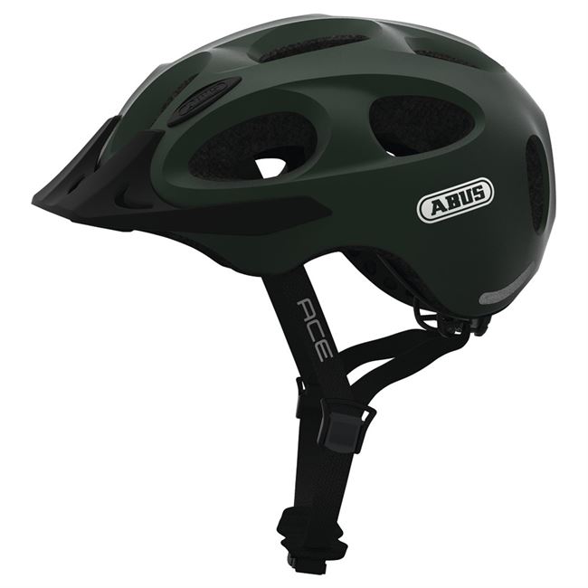 Abus Youn-I ACE cykelhjelm - Metallic Green 58-61 cm.