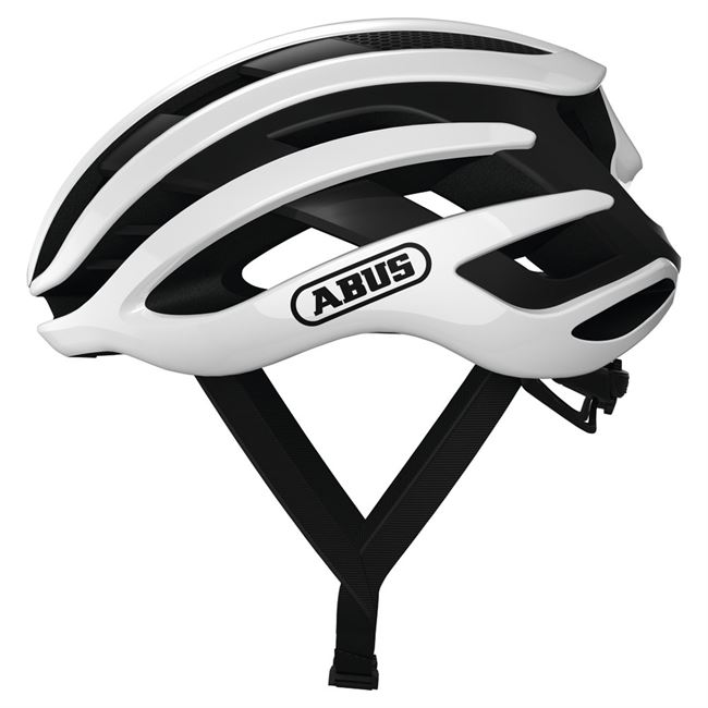 Abus AirBreaker cykelhjelm - Polar White 51-55 cm.