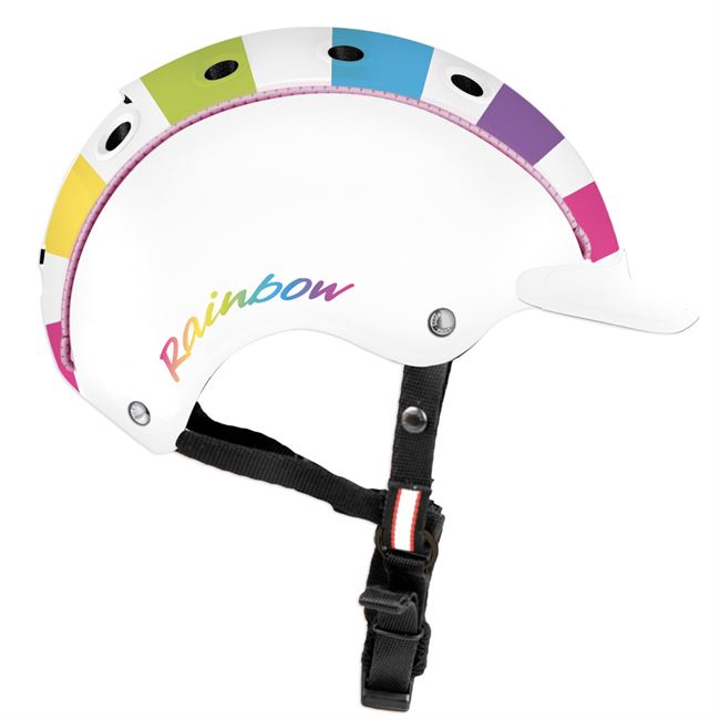 Casco Mini Rainbow cykelhjelm.