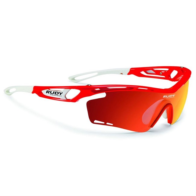 Rudy Project Tralyx cykelbriller - Fluo Red/Orange.